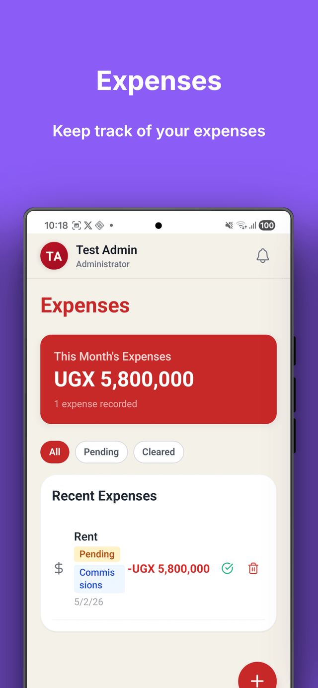 Expenses - Track every cost
